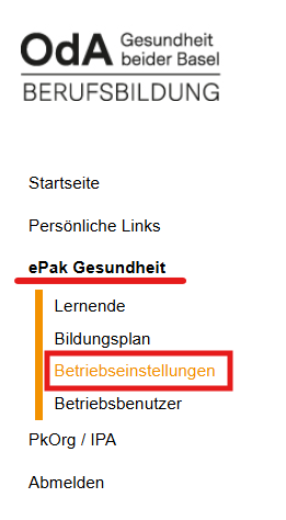 OdAOrg_Betriebseinstellungen