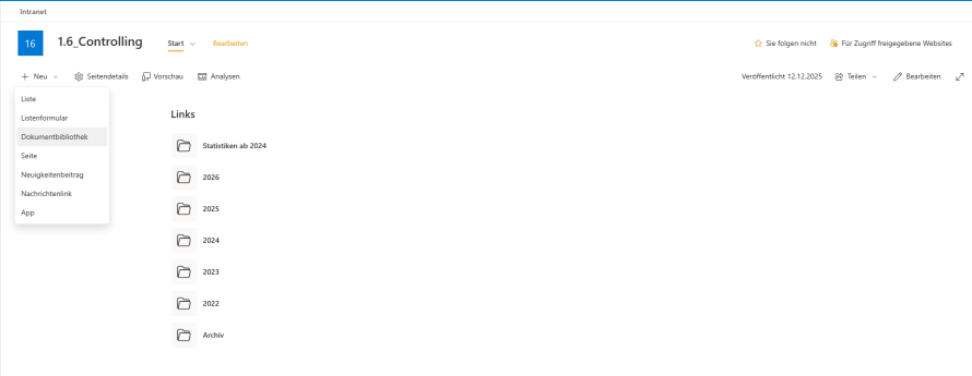 Dokumentenbibliothek