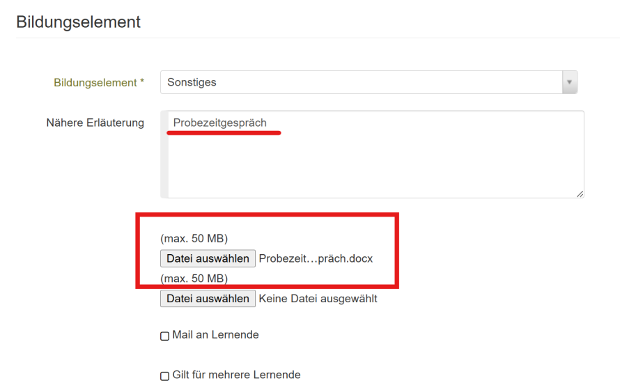 Teminübersicht_Bildungselement_speichern